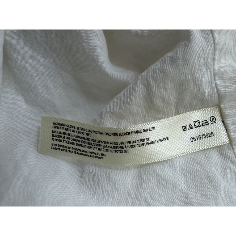 Free People Rendezvous Me White Bubble Hem Dress Size Medium - Picture 8 of 9